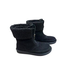 Koolaburra by UGG Faux Fur Short Boots Lytta Black Size 9